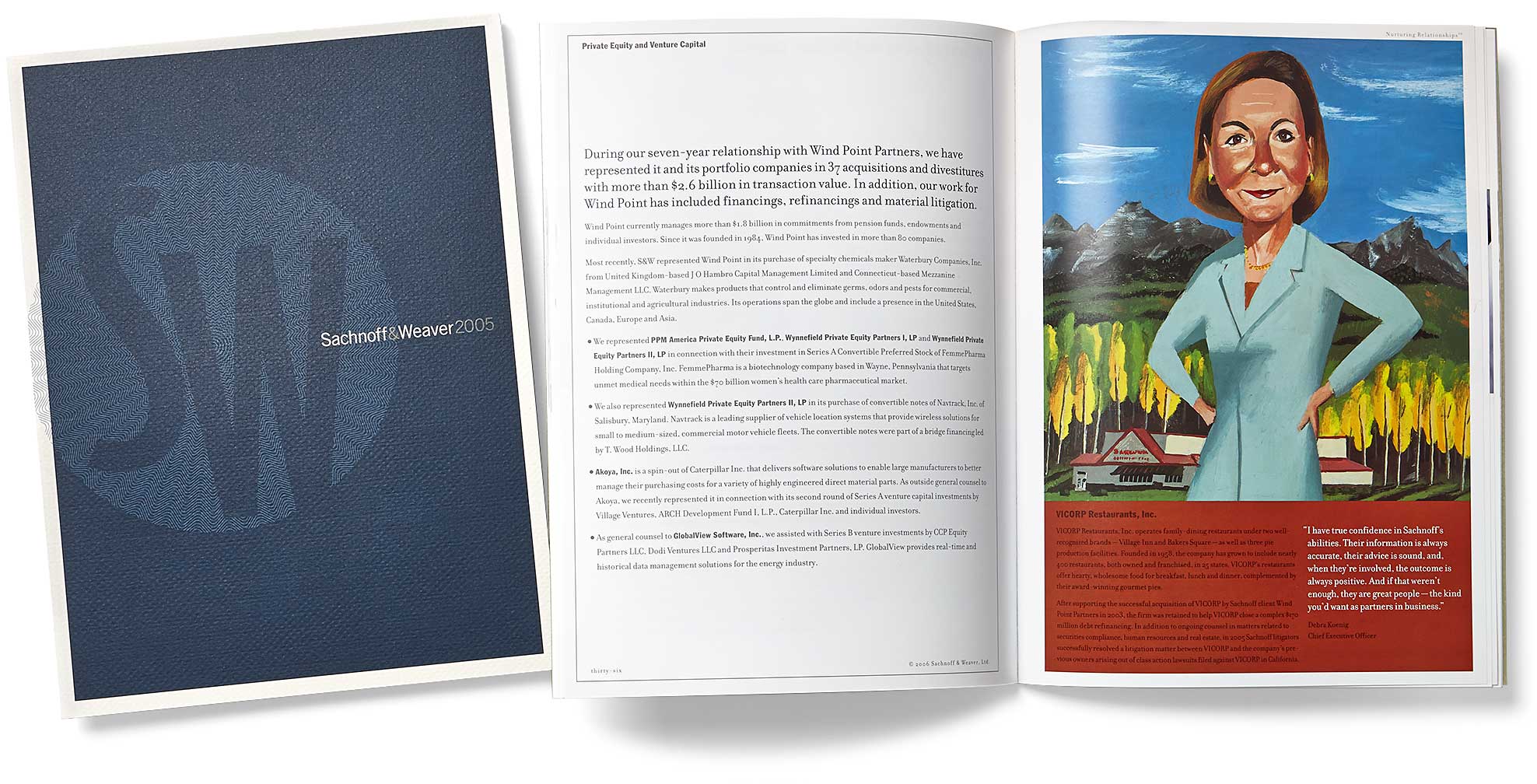 sachnoff-and-weaver_annual-report-2005.jpg Art Direction by: Bart Crosby, Crosby Associates
